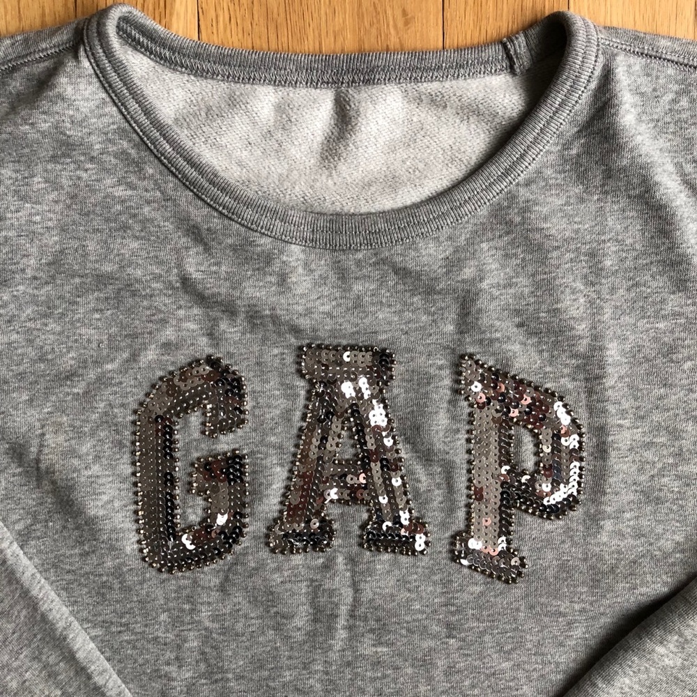 Gap Sequin Pullover Sweatshirt